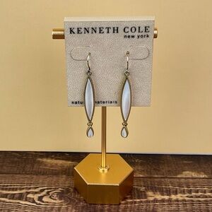 Kenneth Cole Modern Muse Pearlized Inlay Marquise Dangle Earrings